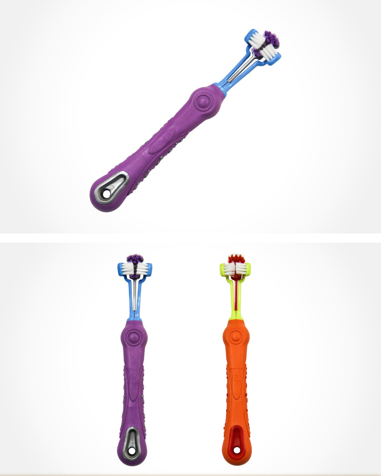 Pet Supplies Pet Toothbrush Three-Head Toothbrush Multi-Angle Cleaning Large Dog Toothbrush Factory Wholesale Pet Supplies Pet Toothbrush Three-Head Toothbrush Multi-Angle Cleaning Large Dog Toothbrush Factory Wholesale