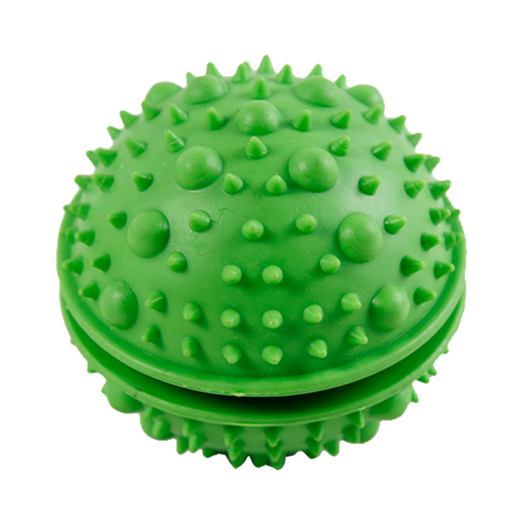 Open Bite-Resistant Food Leakage Pet Toy round Food Dropping Ball Training Dog Chew Toy Dog Leakage Food Feeder Wholesale