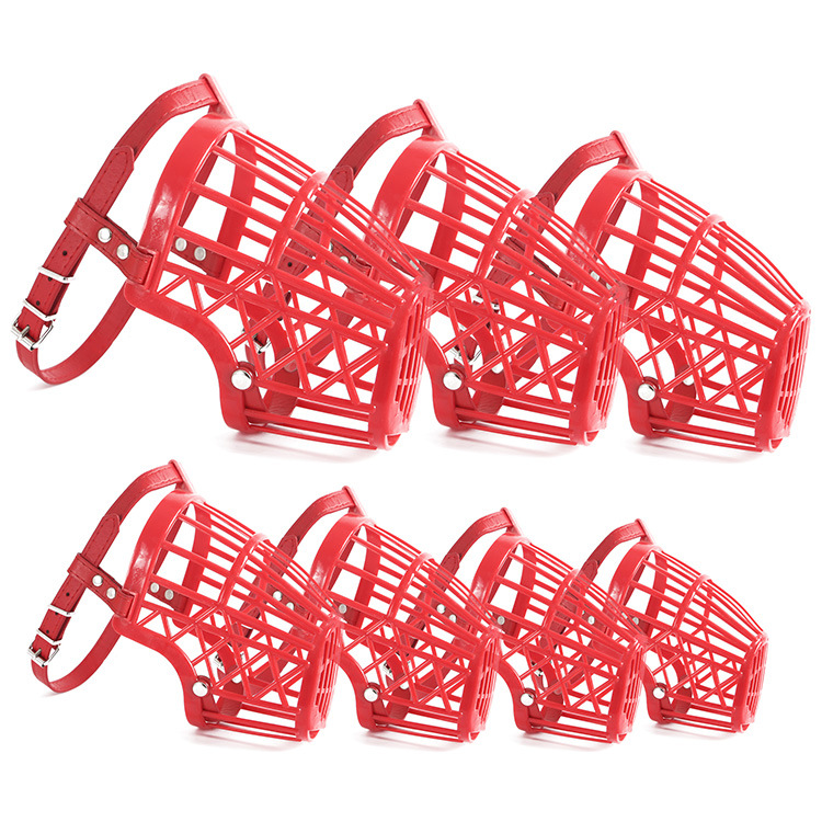 Breathable Dog Mouth Cover Soft Plastic Pet Muzzle Dog Mask Golden Retriever Anti-Bite Dog Mouth Cover Pet Supplies
