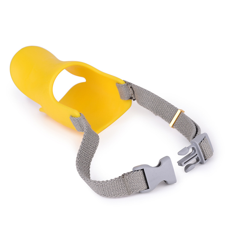 Produced and exported to Japan popular duck bill pet muzzle/teddy dog gum muzzle/anti-barking/dog color Produced and exported to Japan popular duck bill pet muzzle/teddy dog gum muzzle/anti-barking/dog color