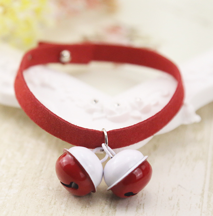 Pure Handmade Light Candy Color Cat Bell Collar Dog Collar Pet Supplies Teddy Bell Scarf Collar Pure Handmade Light Candy Color Cat Bell Collar Dog Collar Pet Supplies Teddy Bell Scarf Collar