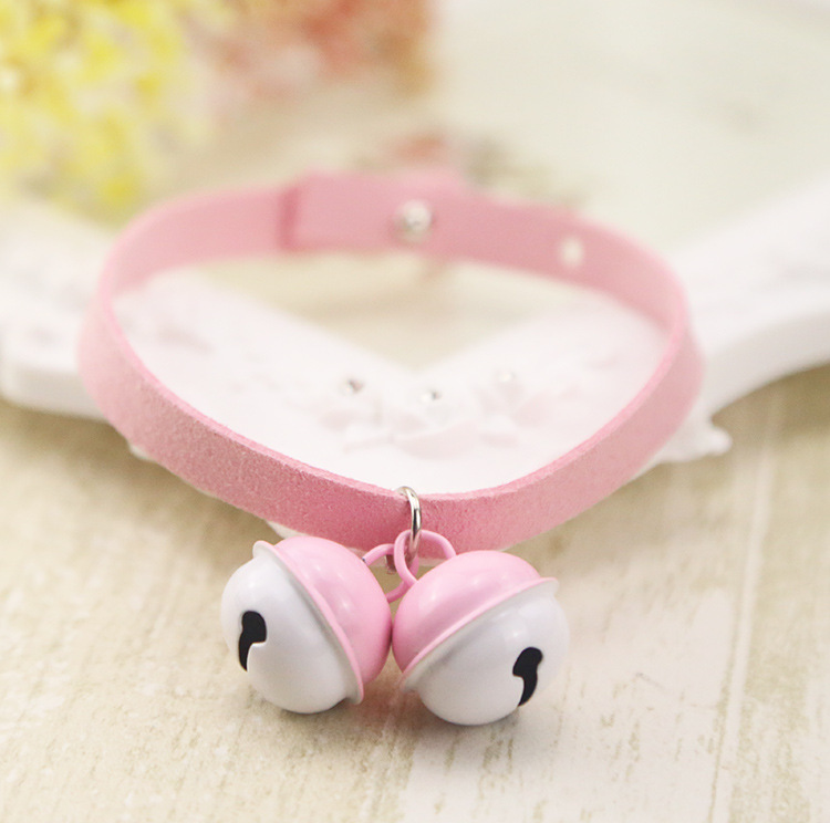 Pure Handmade Light Candy Color Cat Bell Collar Dog Collar Pet Supplies Teddy Bell Scarf Collar Pure Handmade Light Candy Color Cat Bell Collar Dog Collar Pet Supplies Teddy Bell Scarf Collar