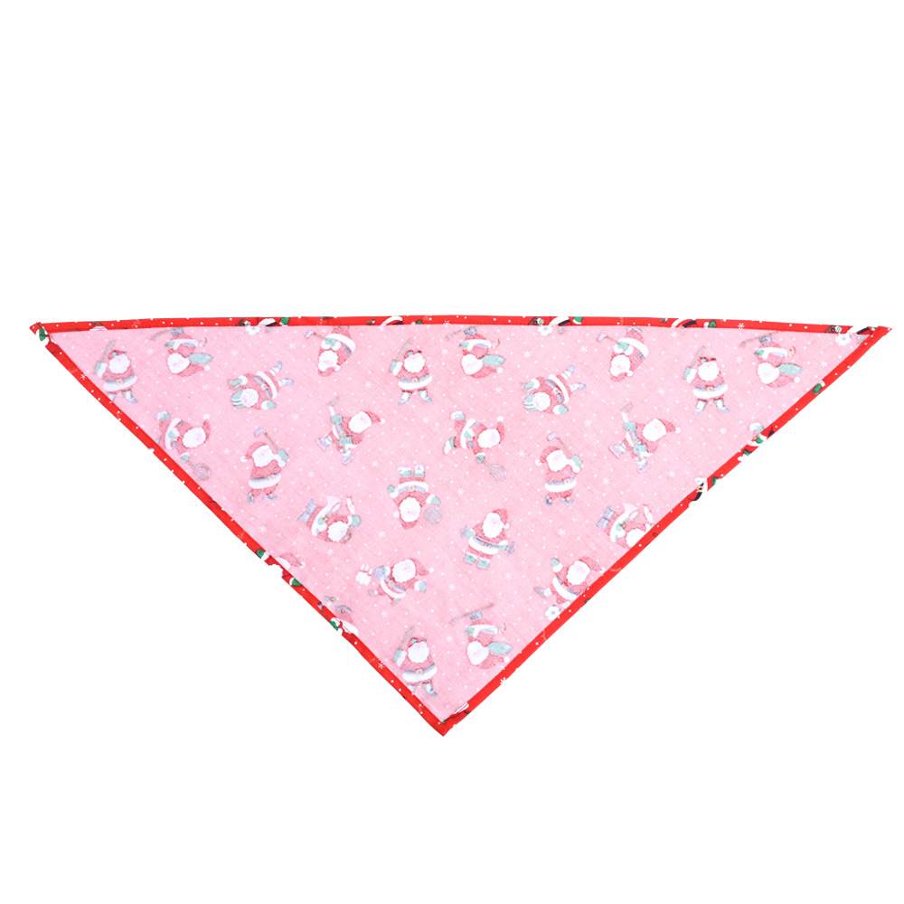 Cross-Border Amazon Christmas Pet's Saliva Towel Pure Cotton Triangle Scarf Dog Scarf Cat Scarf Jewelry Cross-Border Amazon Christmas Pet's Saliva Towel Pure Cotton Triangle Scarf Dog Scarf Cat Scarf Jewelry