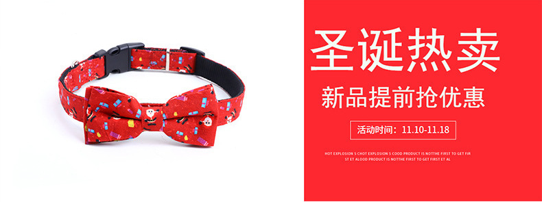 Cross-Border Amazon Christmas Pet's Saliva Towel Pure Cotton Triangle Scarf Dog Scarf Cat Scarf Jewelry Cross-Border Amazon Christmas Pet's Saliva Towel Pure Cotton Triangle Scarf Dog Scarf Cat Scarf Jewelry