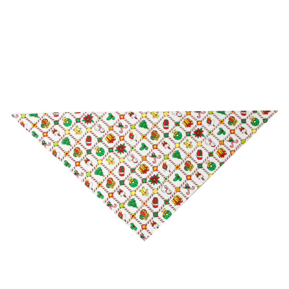 Cross-Border Amazon Christmas Pet's Saliva Towel Pure Cotton Triangle Scarf Dog Scarf Cat Scarf Jewelry Cross-Border Amazon Christmas Pet's Saliva Towel Pure Cotton Triangle Scarf Dog Scarf Cat Scarf Jewelry
