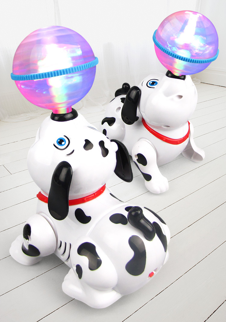 Electric Dream Light Ball Light Rotating Music Pop and Tip Puppy Dog Stall Hot Sale Children's Toys Wholesale