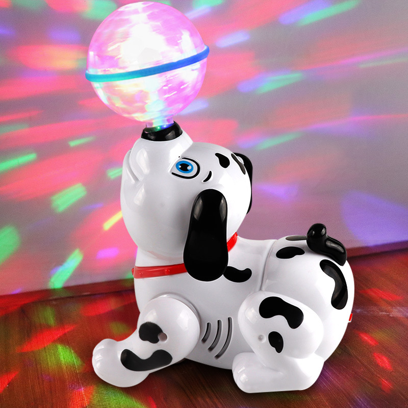Electric Dream Light Ball Light Rotating Music Pop and Tip Puppy Dog Stall Hot Sale Children&#039;s Toys Wholesale