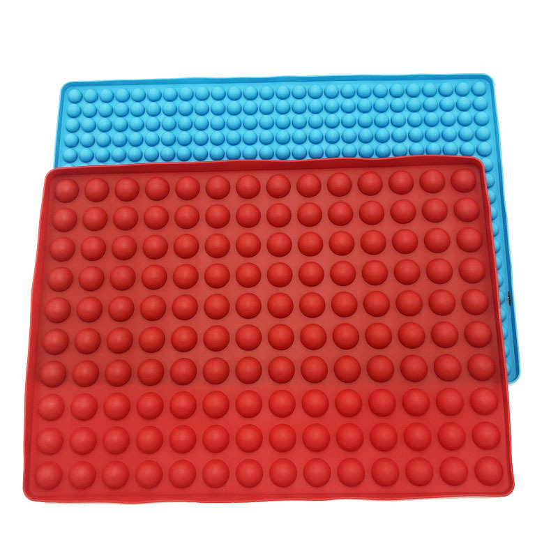 barbecue mat silica gel mat microwave oven baking mat can be used to make small ball biscuit dog food biscuit mold