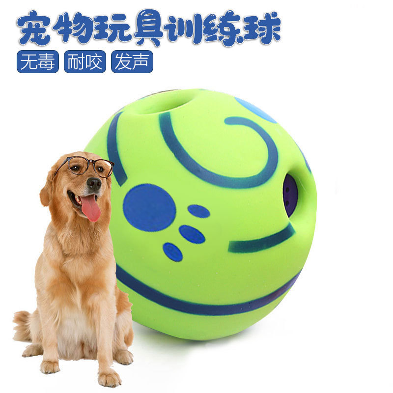 Dog Toy Rolling Vocal Ball Self-Hi Ball Giggle Ball Molar Relieving Stuffy Bite-Resistant Ball Pet Ball Spontaneous Sound