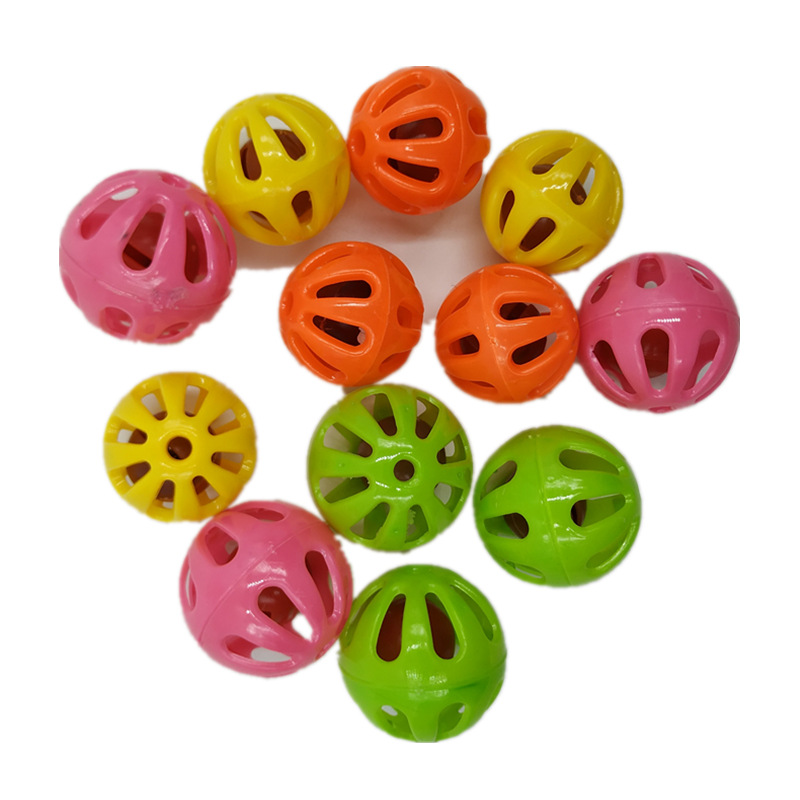 Plastic Bell round Hollow Double-Layer Pet Ball Hamster Cat Dog Toy Ringing Bell