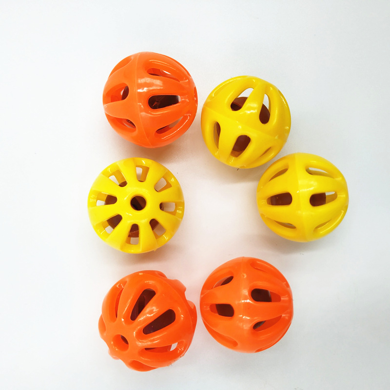 Plastic Bell round Hollow Double-Layer Pet Ball Hamster Cat Dog Toy Ringing Bell
