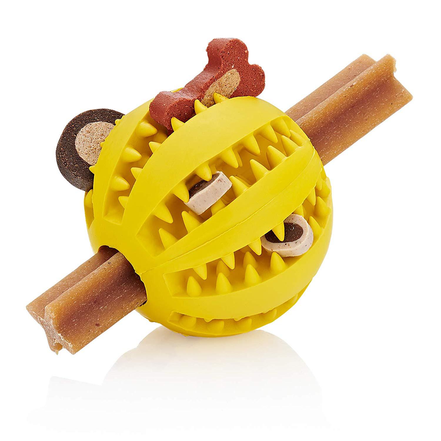  Large, Medium and Small Number Pet Bite-Resistant Rubber Food Dropping Ball Mint Flavor Pedigree Teether Ball Dog Toys