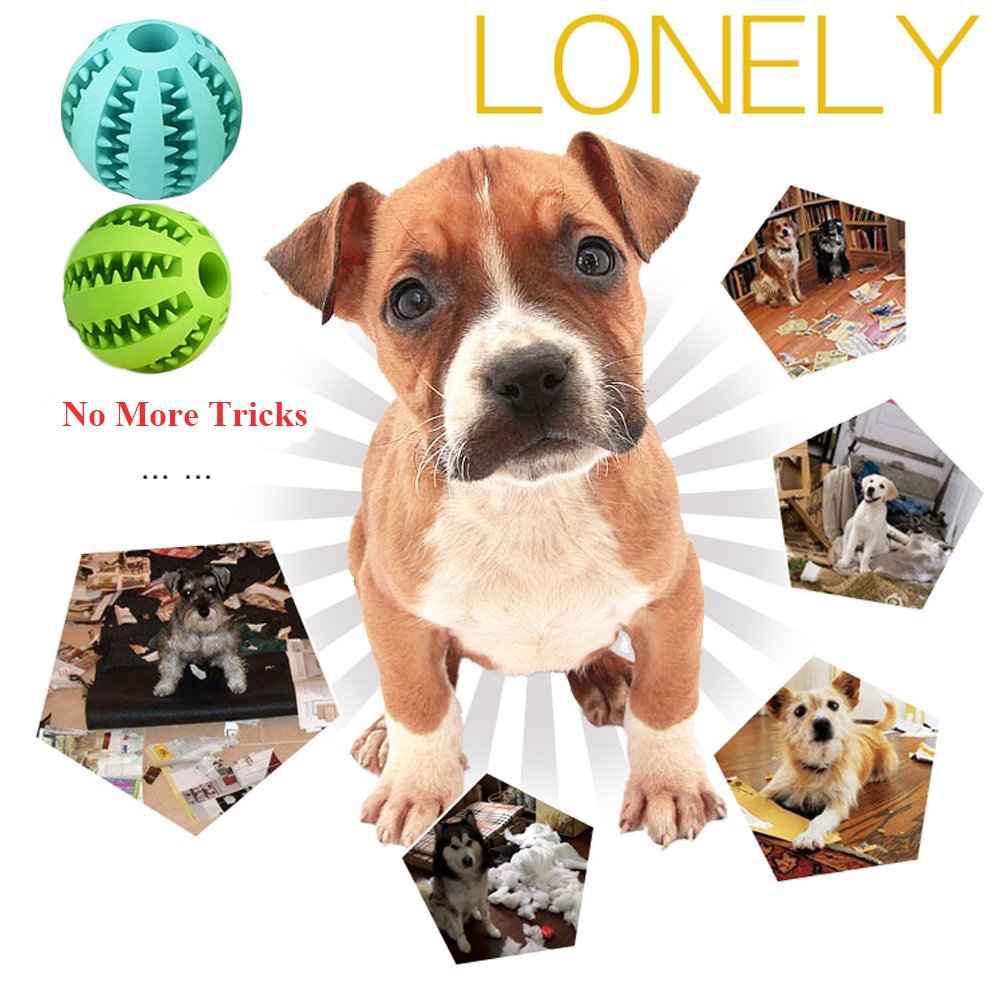  Large, Medium and Small Number Pet Bite-Resistant Rubber Food Dropping Ball Mint Flavor Pedigree Teether Ball Dog Toys