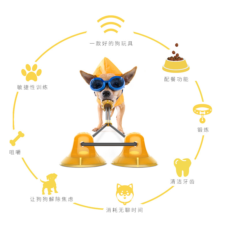 Pet Supplies 2020 Amazon Hot Selling Dog Toys Pet Sucker Food Dropping Ball Pet Toy Ball Dog Toothbrush