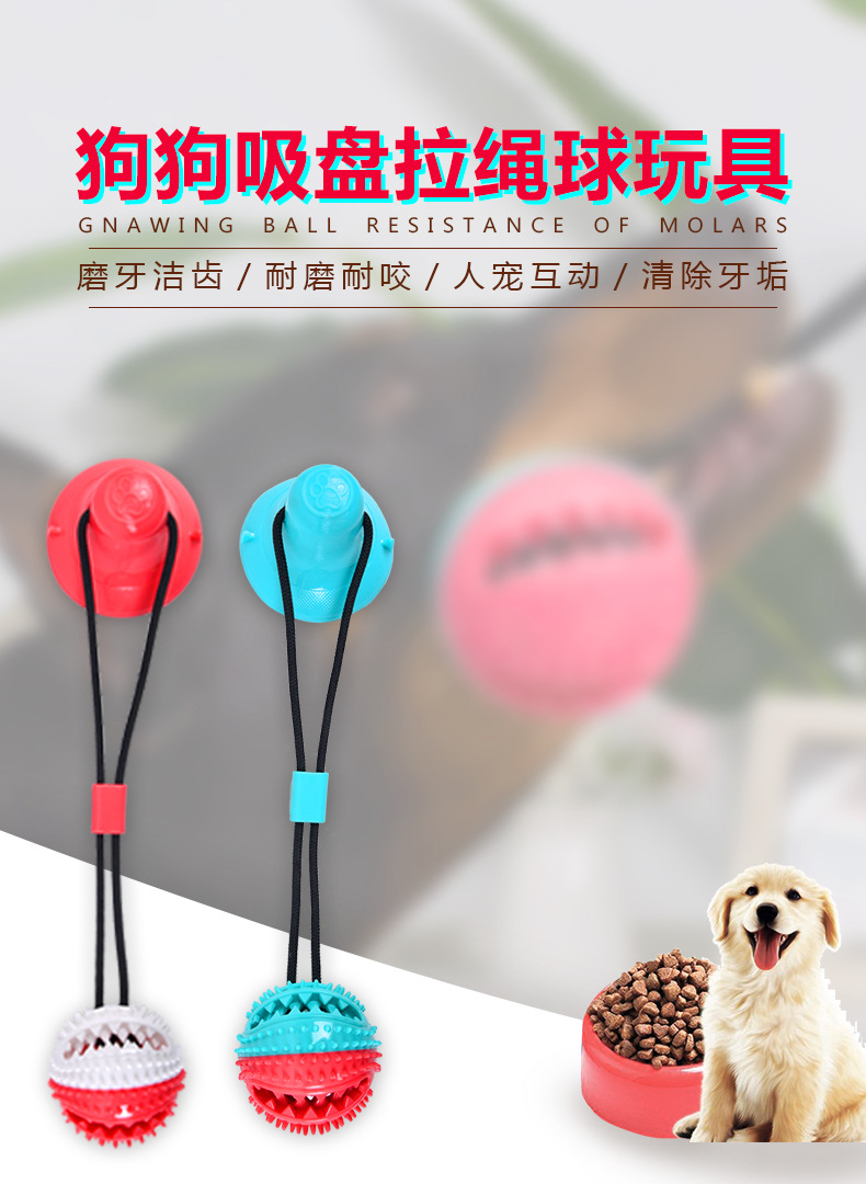 Pet Supplies 2020 Amazon Hot Selling Dog Toys Pet Sucker Food Dropping Ball Pet Toy Ball Dog Toothbrush