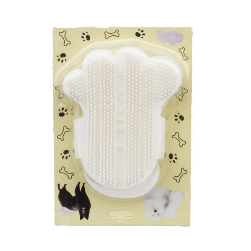 New Pet Shower Brush Dog Foot-Shaped Massage Beauty Comb Dog Brush Golden Retriever Samo Long Hair Available