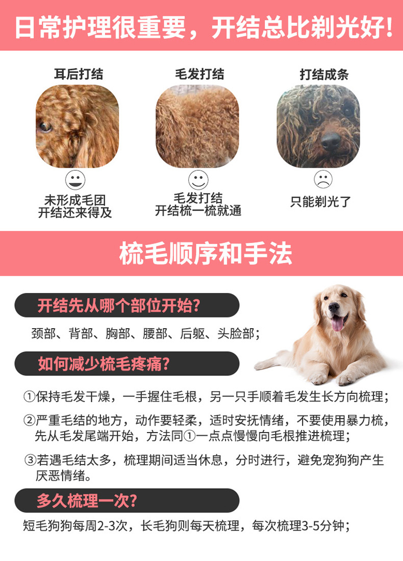 Amazon Exclusively Provides Dog Pet Comb Needle Comb Comb Hair Removal Double-Sided Knot Untying Comb Brush Lady Shaver Supplies Amazon Exclusively Provides Dog Pet Comb Needle Comb Comb Hair Removal Double-Sided Knot Untying Comb Brush Lady Shaver Supplies