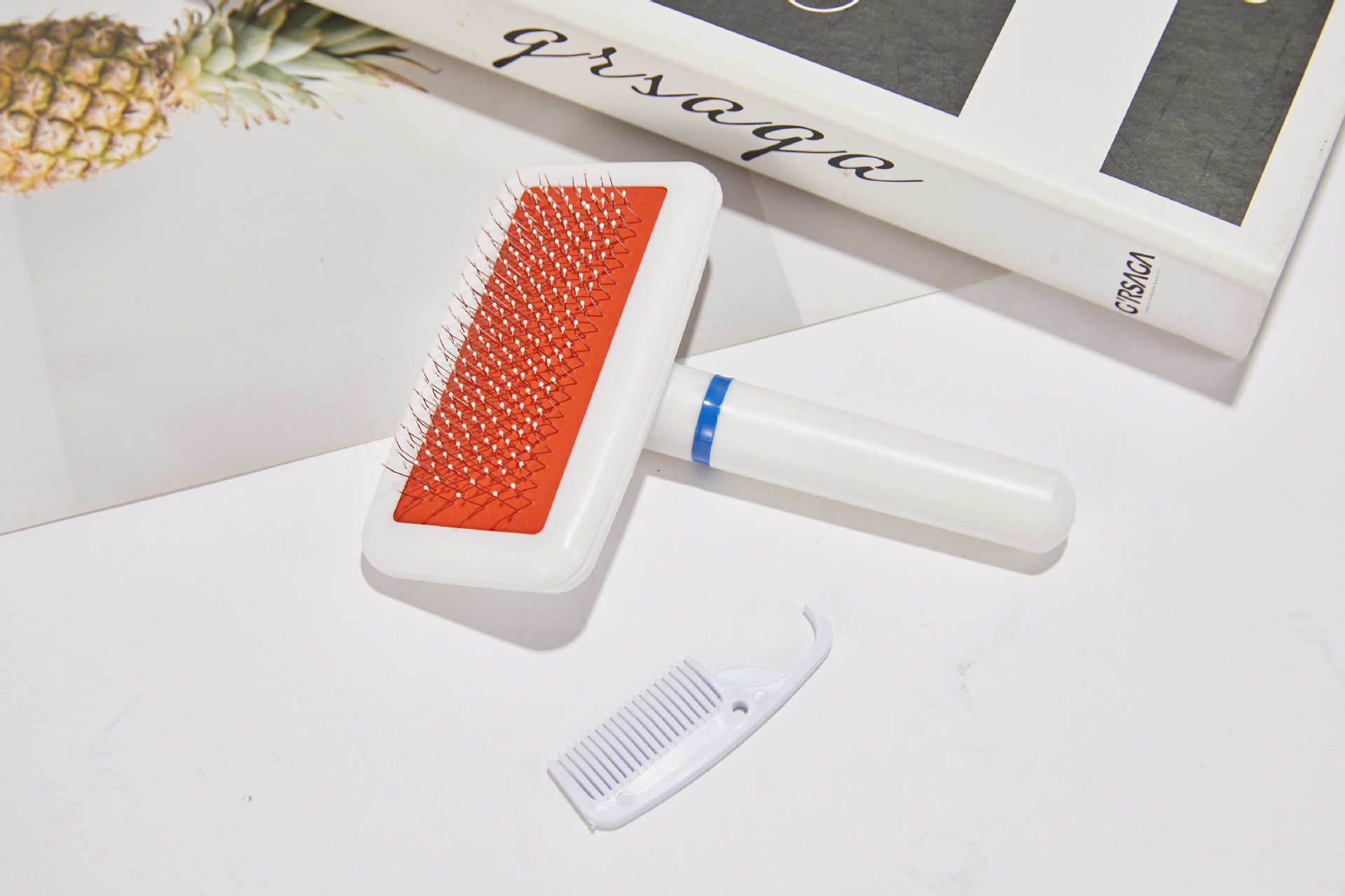 Factory Direct Sales Pet Comb Promotion White Airbag Needle Comb Comb Brush Factory Wholesale