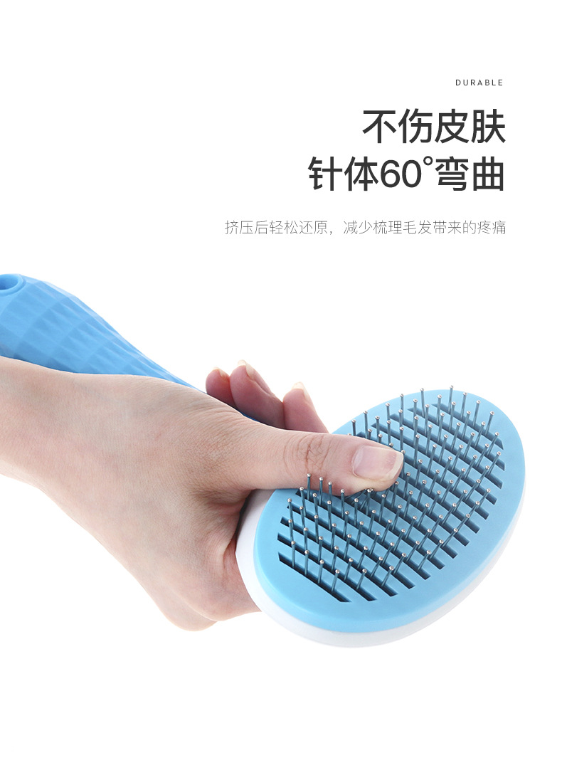 Stainless Steel Dog Hair Brush Automatic Cleaning Pet Hair Brush Pet Hair Removal Brush Cat Comb Hair Remover Supplies Stainless Steel Dog Hair Brush Automatic Cleaning Pet Hair Brush Pet Hair Removal Brush Cat Comb Hair Remover Supplies
