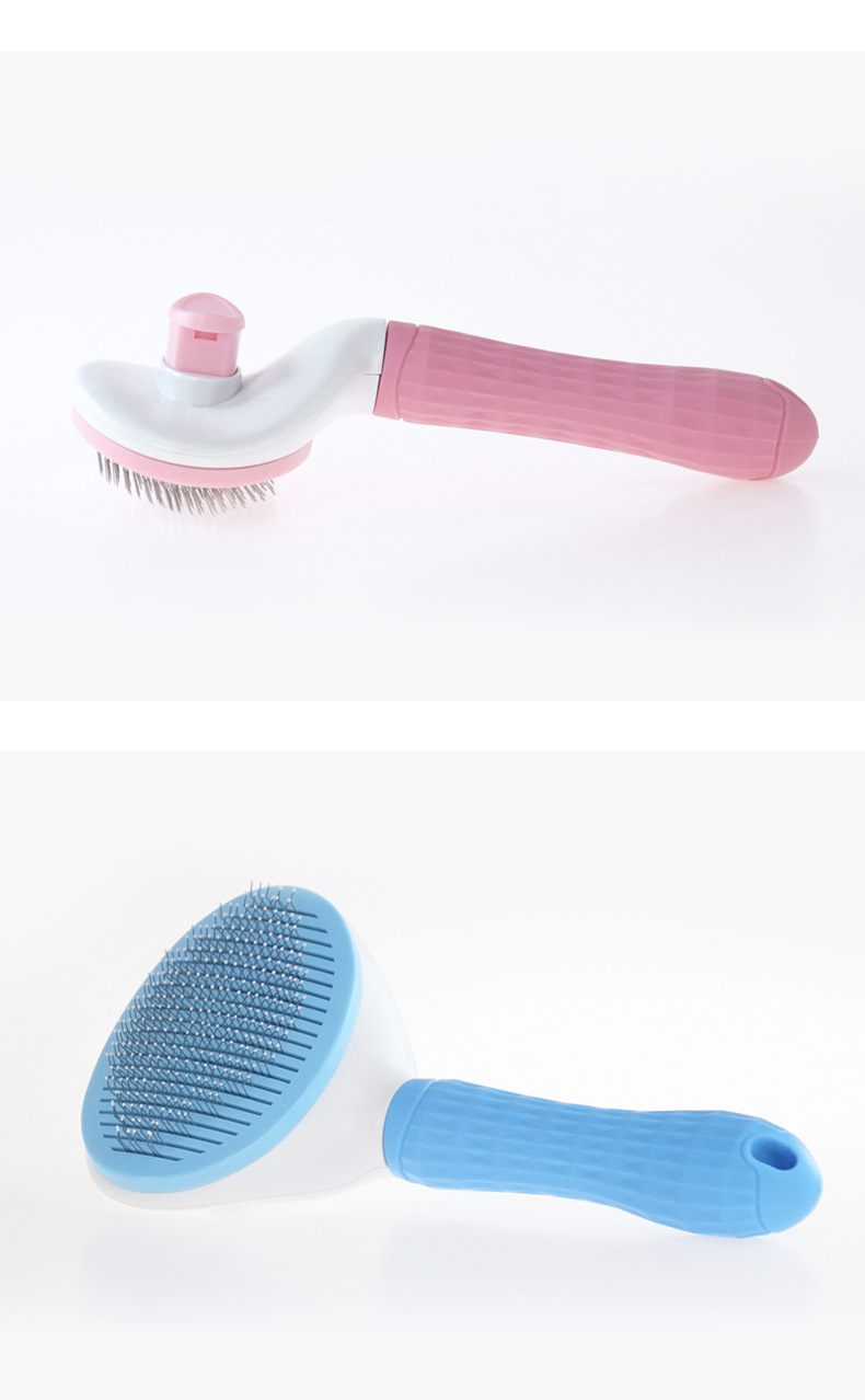 Stainless Steel Dog Hair Brush Automatic Cleaning Pet Hair Brush Pet Hair Removal Brush Cat Comb Hair Remover Supplies Stainless Steel Dog Hair Brush Automatic Cleaning Pet Hair Brush Pet Hair Removal Brush Cat Comb Hair Remover Supplies