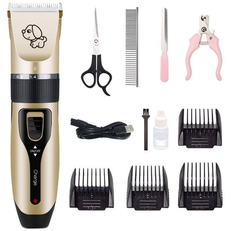 Amazon Electric Pet Hair Cutter Hair Clipper Cat Dog Pet Supplies Nail Clippers Scissors Set Pet Shaver