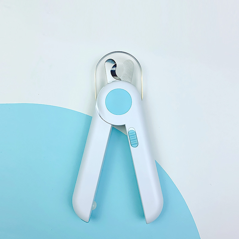 Cat Nail Clippers Nail Piercing Device Dog Nail Clippers Pet Nail Clipper LED Light Anti-Blood Position Manicure Supplies