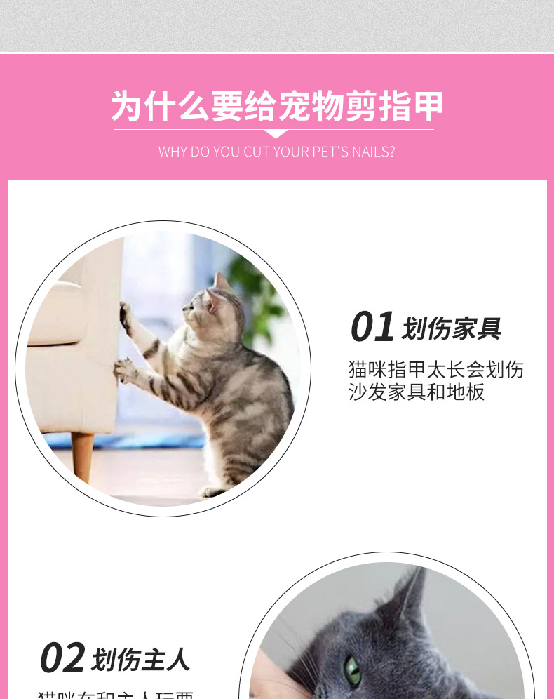 Stainless Steel Pet Nail Clipper Nail Clippers Set Cat Nail Trimming Dog Cleaning Beauty Tools Currently Available