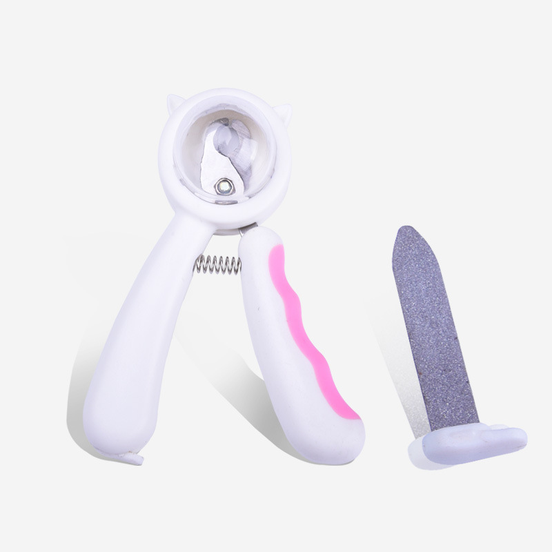 New Pet Nail Clippers Dog Cat Anti-Splash Pet Nail Clipper with File in Stock