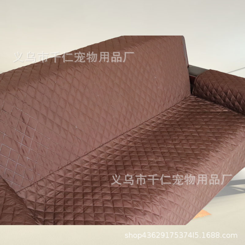 Amazon Hot Solid Color Pet Sofa Cushion Sofa Dog Bed Embossed Sofa Cushion Sofa Protective Pad