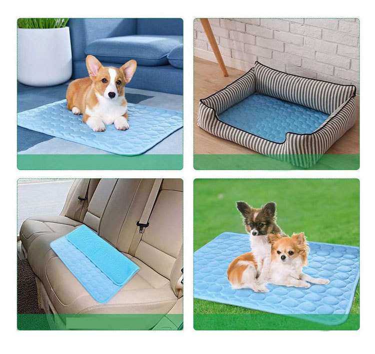 Pet Mat Summer Dogs and Cats Sofa Cushion Ice Silk Cold Feeling Cool Pad Pet Cooling Supplies Summer Ice Pad