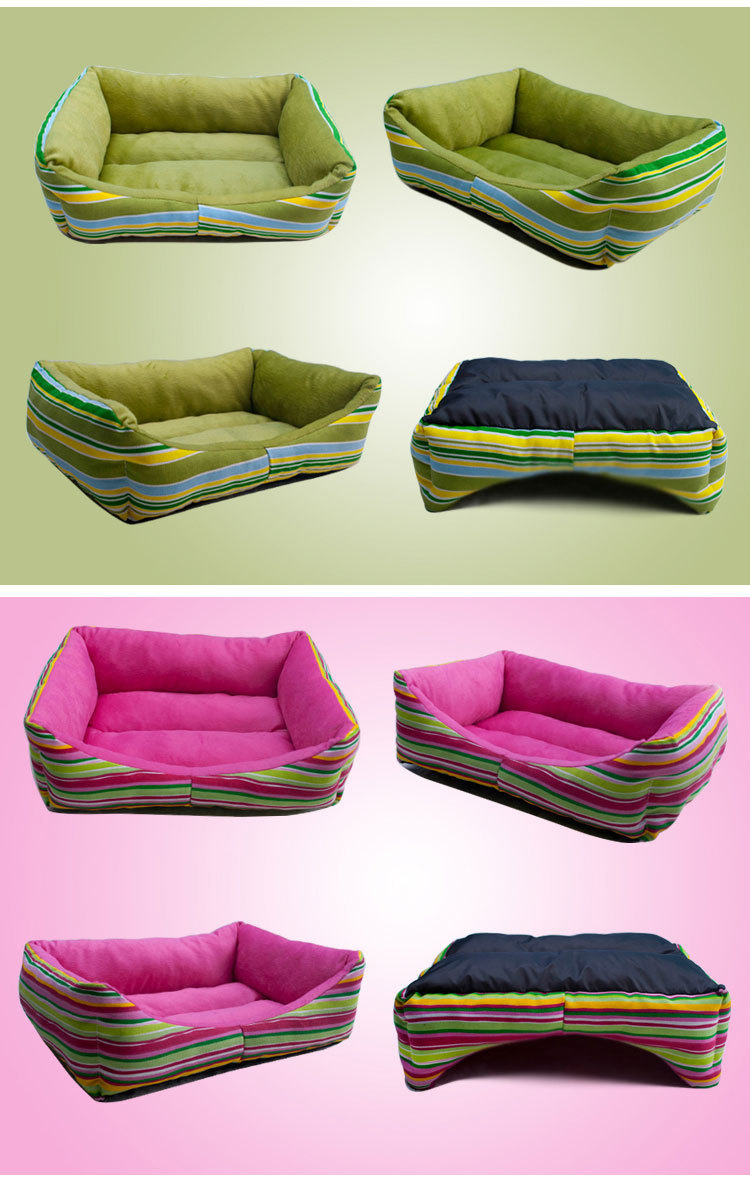 Fashion Rainbow stripe dog pet sofa dog pet bed pet Fashion Rainbow stripe dog pet sofa dog pet bed pet