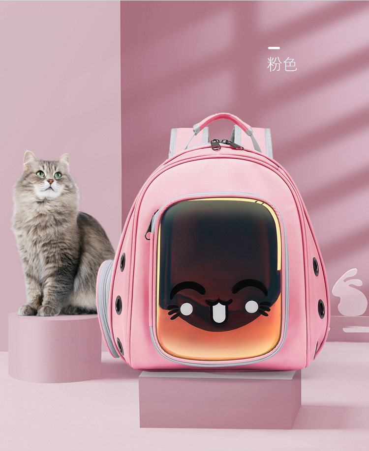 Spot Portable Cat Bag Space Capsule Laser Pet Backpack Large Capacity Backpack Cat Transparent Bag