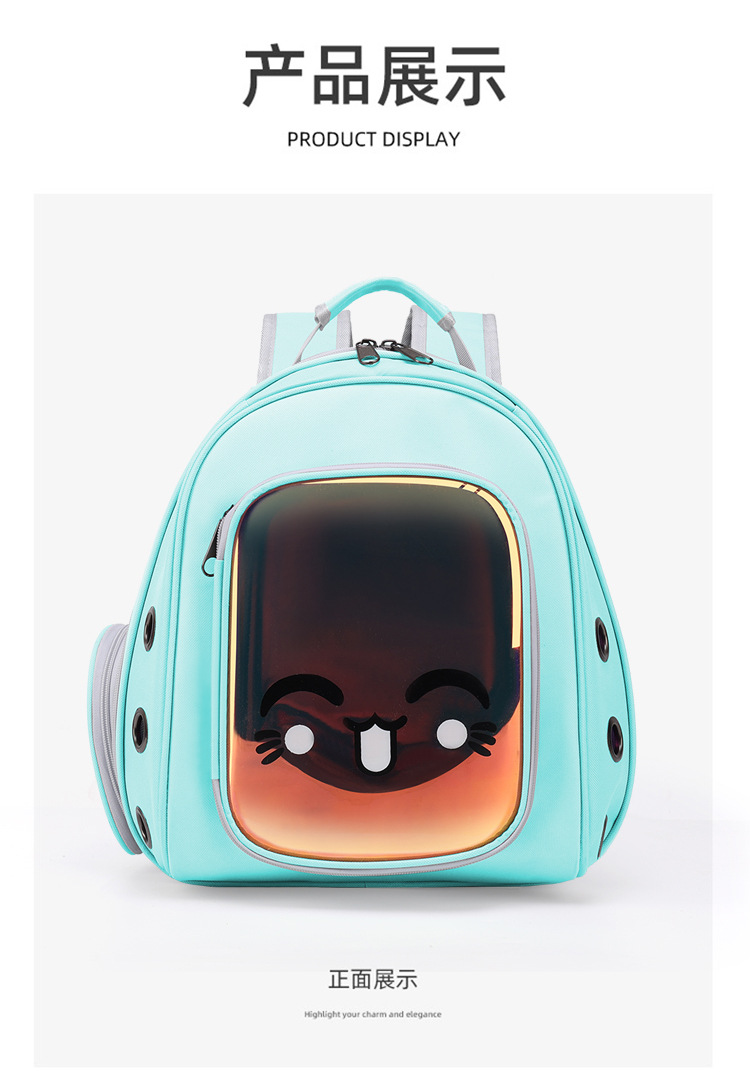 Spot Portable Cat Bag Space Capsule Laser Pet Backpack Large Capacity Backpack Cat Transparent Bag