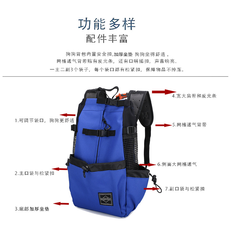 Doogee Pet Backpack for Passengers Dog Outcrop Bag Ventilation Breathable Washable Bicycle Outdoor Shopping Backpack Doogee Pet Backpack for Passengers Dog Outcrop Bag Ventilation Breathable Washable Bicycle Outdoor Shopping Backpack