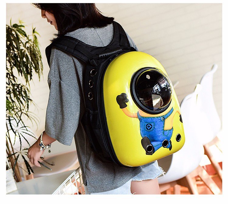 Double Shoulder Breathable Space Capsule Pet Backpack Carry out Transparent Dogs and Cats Backpack Pet Supplies Pet Bag
