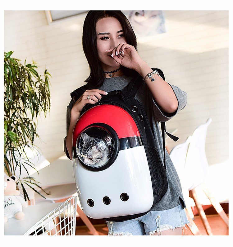 Double Shoulder Breathable Space Capsule Pet Backpack Carry out Transparent Dogs and Cats Backpack Pet Supplies Pet Bag