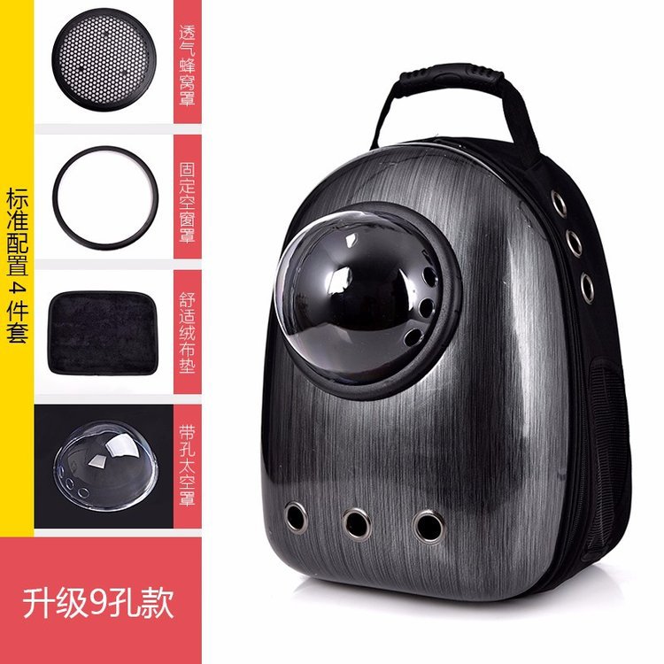 Double Shoulder Breathable Space Capsule Pet Backpack Carry out Transparent Dogs and Cats Backpack Pet Supplies Pet Bag