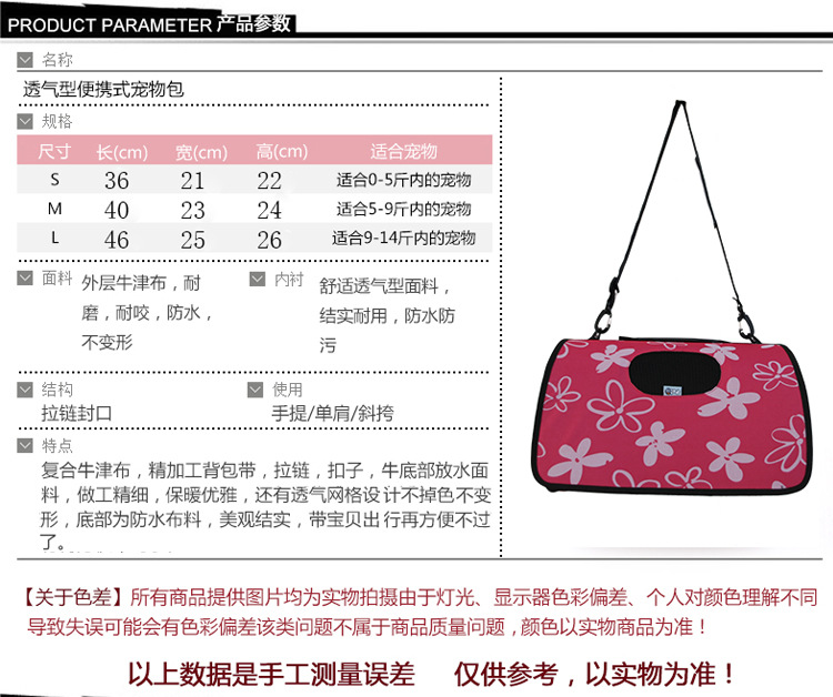 Factory direct sale dog out shoulder bag portable pet backpack dog bag cat bag Factory direct sale dog out shoulder bag portable pet backpack dog bag cat bag