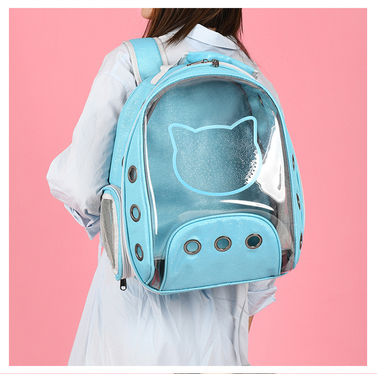 New Pet Bag Pet Backpack Solid Color Cat Bag Transparent Space Bag Outdoor Portable Space Capsule Dog Backpack New Pet Bag Pet Backpack Solid Color Cat Bag Transparent Space Bag Outdoor Portable Space Capsule Dog Backpack