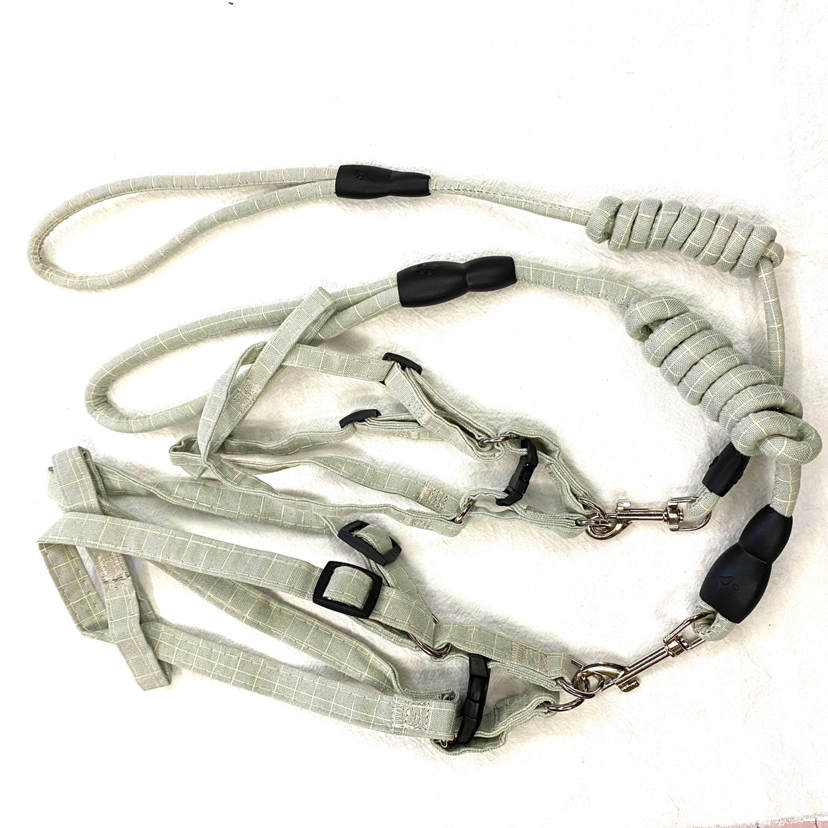 Pet Chain Plaid Cotton round Rope Chest Back Hand Holding Rope Pet Chain Plaid Cotton round Rope Chest Back Hand Holding Rope