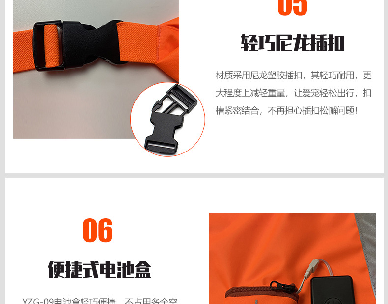 Factory Direct Sales Led Orange Luminous Pet Vest USB Rechargeable Reflective Dog Clothes Waterproof Chest Back Pet Supplies Factory Direct Sales Led Orange Luminous Pet Vest USB Rechargeable Reflective Dog Clothes Waterproof Chest Back Pet Supplies
