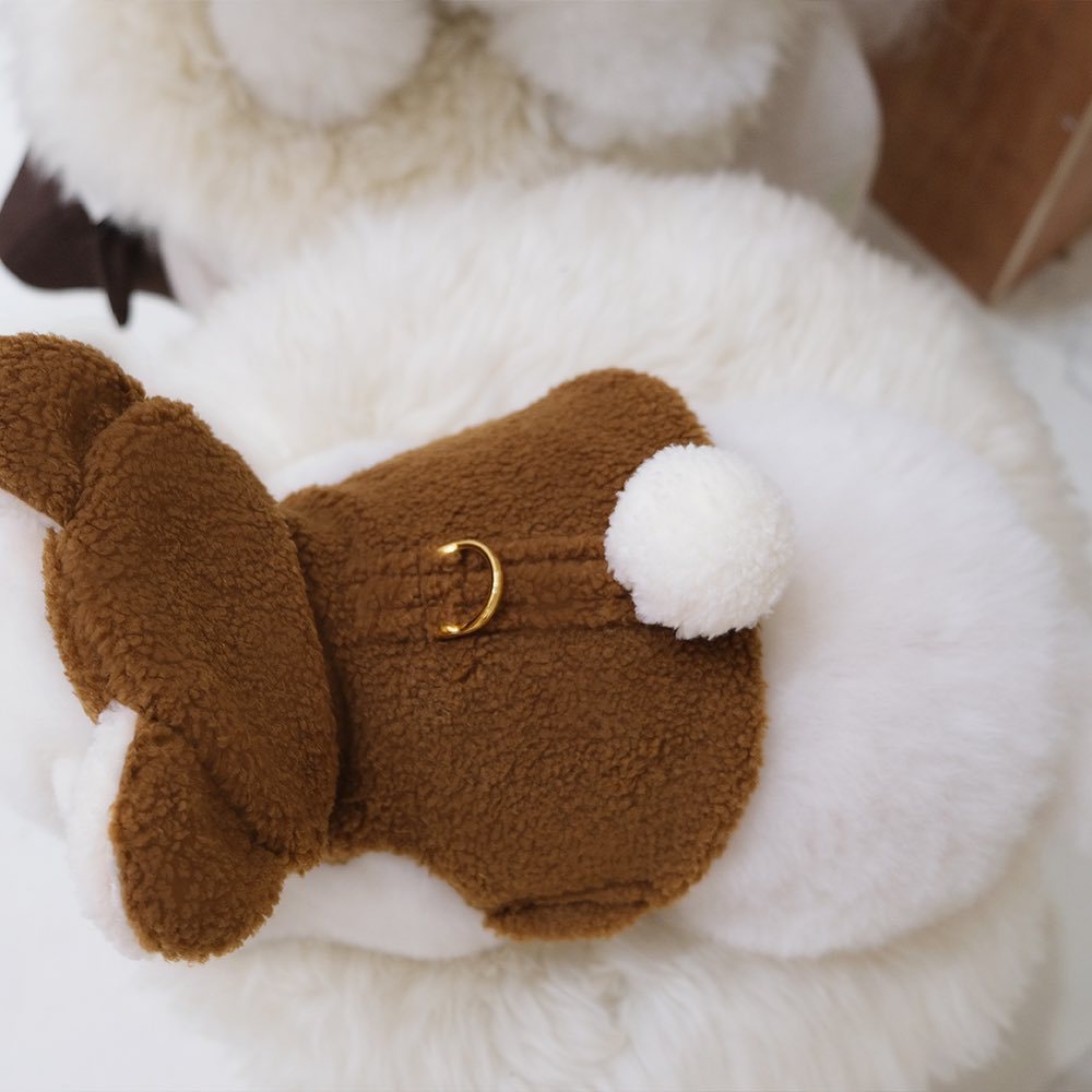 Spot Ins Korean Bear Stand Ear Cap Chest Back Pet Dog Bichon Maltese Small Dog Hand Holding Rope Spot Ins Korean Bear Stand Ear Cap Chest Back Pet Dog Bichon Maltese Small Dog Hand Holding Rope