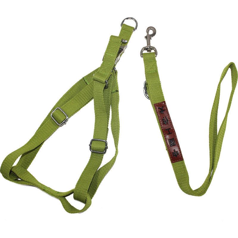Processing Custom Pet Medium Large Dog Working Dog Traction Belt Dog Dog Leash Metal Buckle Chest Back Dog Leash