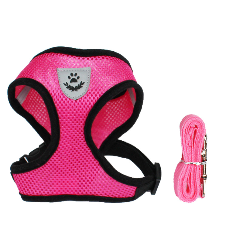 Pet Harness Dogs and Cats Mesh Chest and Back Dog Leash Cat Pulling Rope I-Shaped Vest for Leash Set Pet Harness Dogs and Cats Mesh Chest and Back Dog Leash Cat Pulling Rope I-Shaped Vest for Leash Set