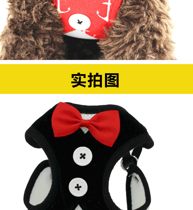 New Dog Hand Holding Rope Pet Bow Dress Chest and Back Leash Set Cat Dog Leash Dog Leash Supplies New Dog Hand Holding Rope Pet Bow Dress Chest and Back Leash Set Cat Dog Leash Dog Leash Supplies