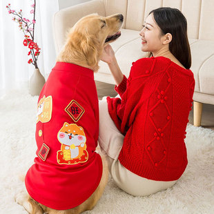 New Autumn and Winter Puppy Dog Spring Sweater Cat Two Feet Apparel Small Dog Cute Cartoon Tie Pet Clothes