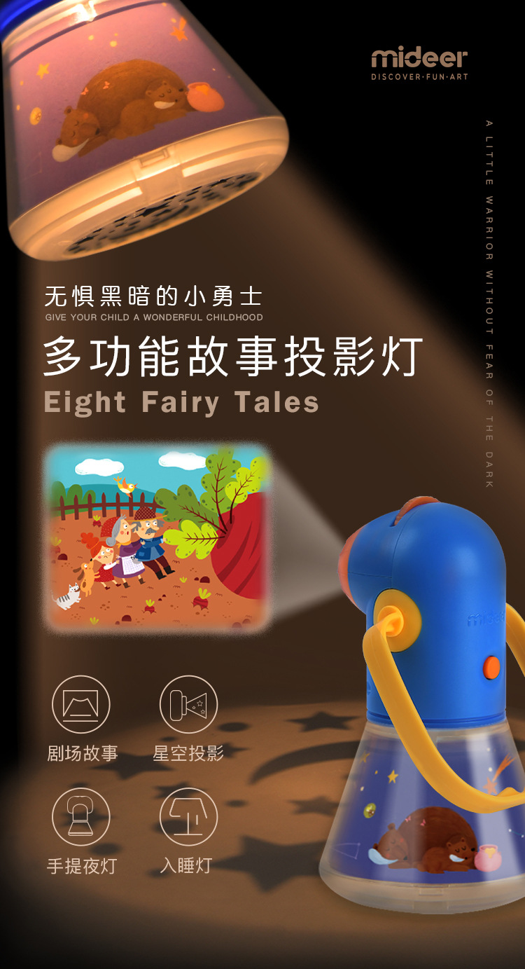 Mideer Milu Multi-Function Story Projector Children's Luminous Toys Early Education Projection Lamp Baby Night Light Mideer Milu Multi-Function Story Projector Children's Luminous Toys Early Education Projection Lamp Baby Night Light
