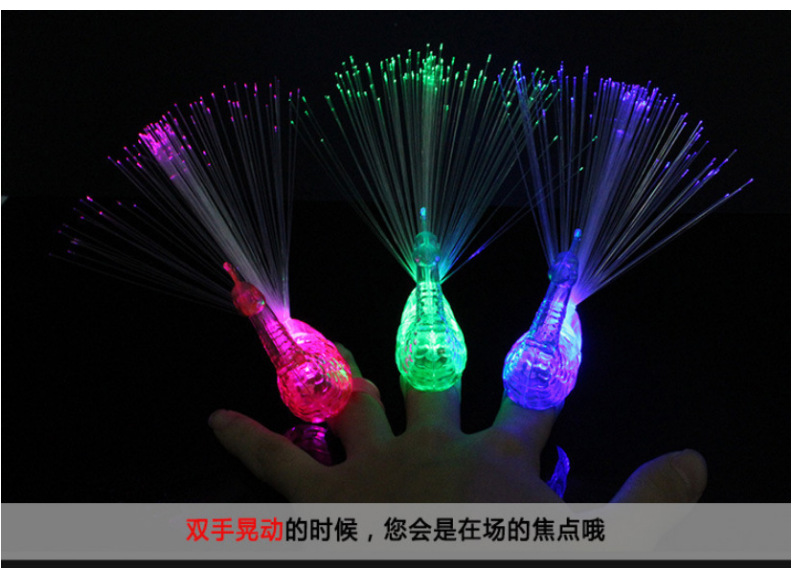 Luminous Color-Changing Toys Peacock Finger Lights Stall Popular Small Gift Gift Market Ferrule Yiwu Luminous Toys Luminous Color-Changing Toys Peacock Finger Lights Stall Popular Small Gift Gift Market Ferrule Yiwu Luminous Toys