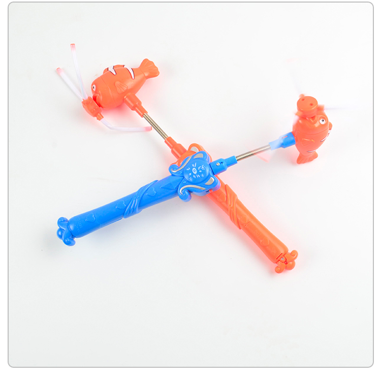 Night Market Hot Selling Stall Children 'S Luminous Toys Electric Fish Windmill Creative Flash Music Fairy Magic Wand Wholesale