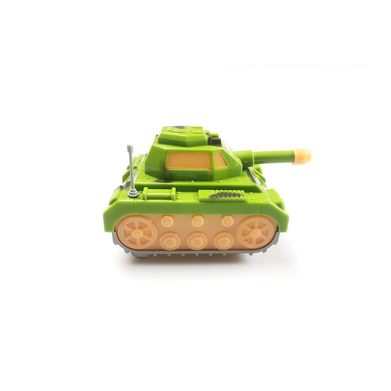 Electric Universal Tank Children&#039;s Luminous Toys Simulation Military Model with Light Will Ring Car Stall Wholesale